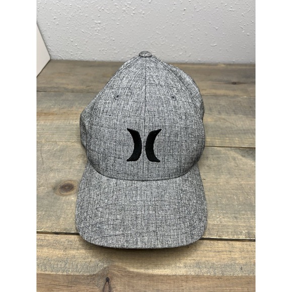 Yupoong Other - Hurley Fitted Hat Gray S-M Flexfit Yupoong Embroidered Logo 6 Panel